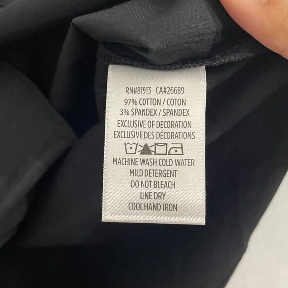Robert Graham Mila Blouse Women L Black Puff Sleeve Button Front NEW - Picture 7 of 13
